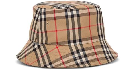 cappello pescatore burberry uomo|Cappello da pescatore reversibile in twill Burberry Check in Verde .